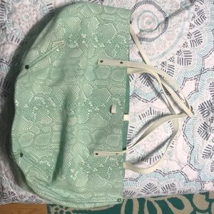 Tiffany & Co snakeskin reversible print bag